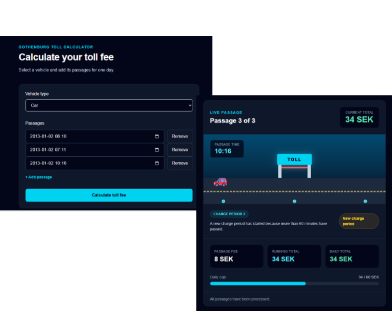 Toll Fee Calculator